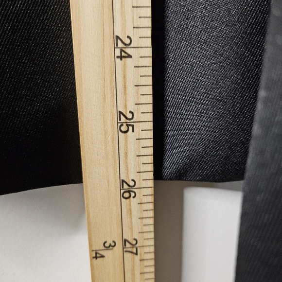 Unisex Classic Black Womens Mens One Button Closer Polyester Blazer Size Large - Picture 9 of 9